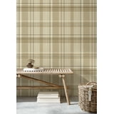 Harris Light Brown by Fine Decor Plaid Chevron Wallpaper – Brewster Home Fashions M1868