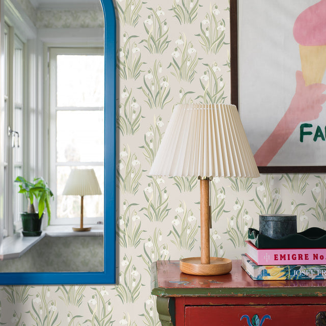 Snödroppe Leaf by Boråstapeter Botanical Wallpaper – Schumacher 4835