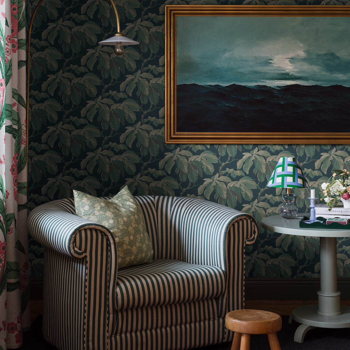 KASTANJ Spruce by Boråstapeter Large-Scale Botanical Wallpaper – Schumacher 4838