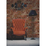 Dexter Orange by Fine Decor Brick Wallpaper – Brewster Home Fashions FD31045