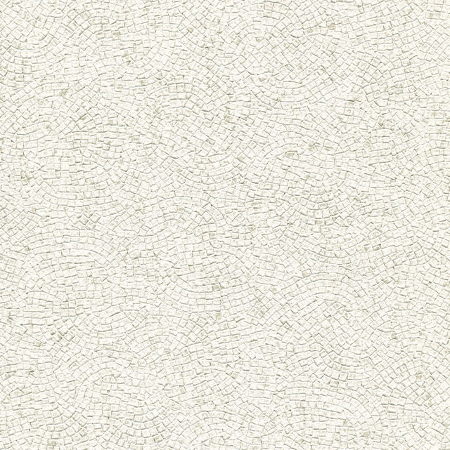 Cream Texture Wallpaper in Fabric & Woven Textures Mosaic Style - Lucky Day 499-2285F721071