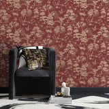 Nikolai Ruby by Fine Decor Chinoiserie Wallpaper – Brewster Home Fashions FD43798