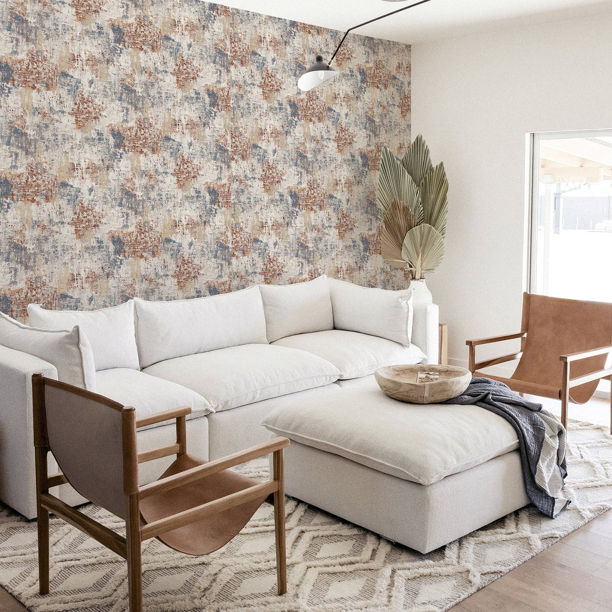Sergio Rust by Arthouse Abstract Texture Wallpaper – Brewster Home Fashions AH297406