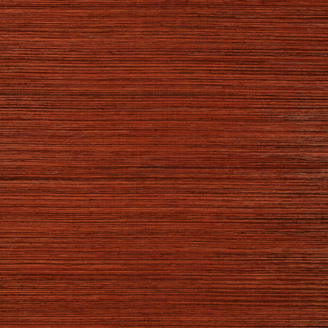 STRIE SISAL in Burnt Orange by Schumacher - natural grasscloth wallcovering