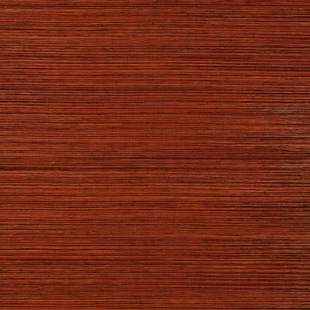 STRIE SISAL in Burnt Orange by Schumacher - natural grasscloth wallcovering