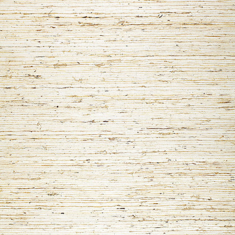 JINAN ARROWROOT Pewter natural grasscloth wallcovering by Schumacher, open weave arrowroot fibers on metallic paper.