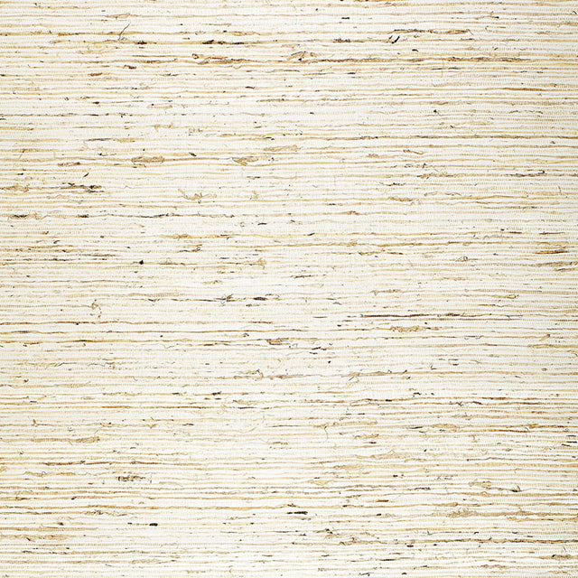 JINAN ARROWROOT Pewter natural grasscloth wallcovering by Schumacher, open weave arrowroot fibers on metallic paper.