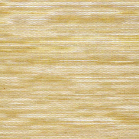 Suwon Sisal gold natural grasscloth wallpaper by Schumacher, featuring refined texture and luminous sheen.