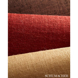 Burlap Weave Red Natural Grasscloth Wallcovering – Schumacher 5000865