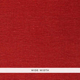 Red burlap weave natural grasscloth wallcovering by Schumacher, wide width, textured surface