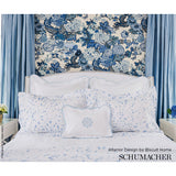Chiang Mai Dragon China Blue by Schumacher Iconic Chinoiserie Dragon Wallpaper – Schumacher 5001062