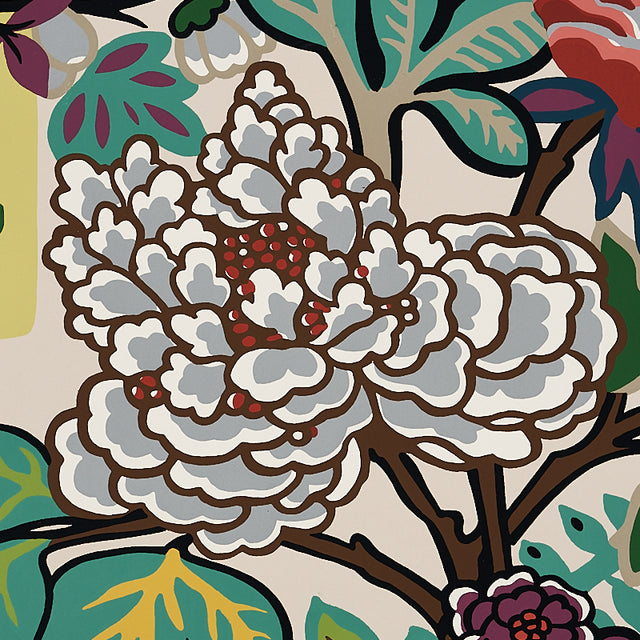 Chiang Mai Dragon Alabaster by Schumacher Chinoiserie Wallpaper – Schumacher 5001063
