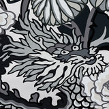 Chiang Mai Dragon Smoke by Schumacher Chinoiserie Dragon Floral Wallpaper – Schumacher 5001066