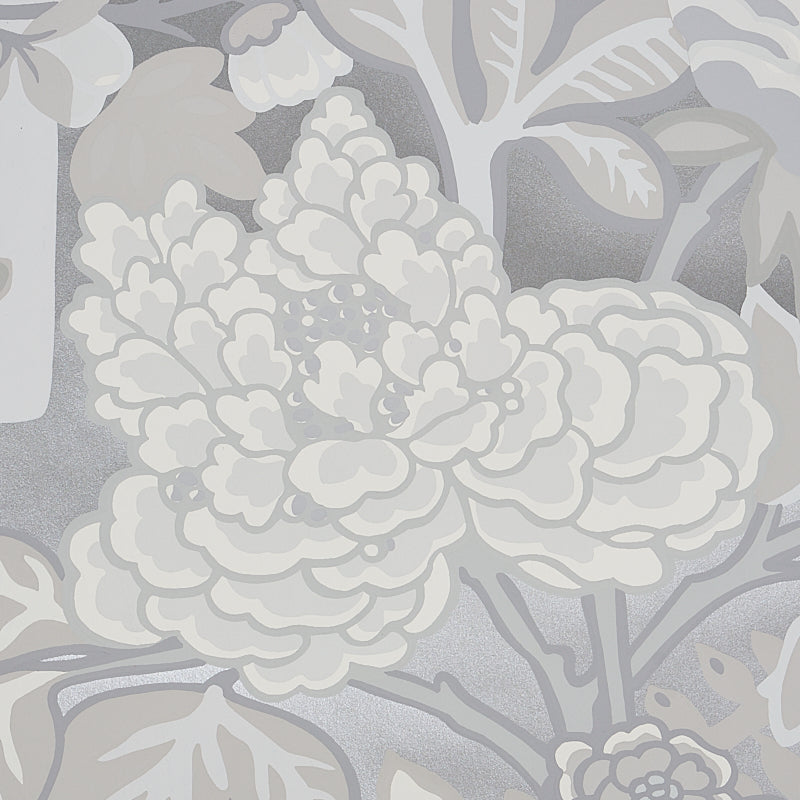 Chiang Mai Dragon Limestone by Schumacher Chinoiserie Scenic Wallpaper – Schumacher 5001068