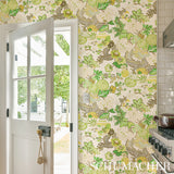 Chiang Mai Dragon Leaf by Schumacher Art Deco Chinoiserie Wallpaper – Schumacher 5001069