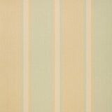Lucera Stripe wallpaper in aqua and beige, featuring wide and narrow vertical stripes for a classic, elegant look.