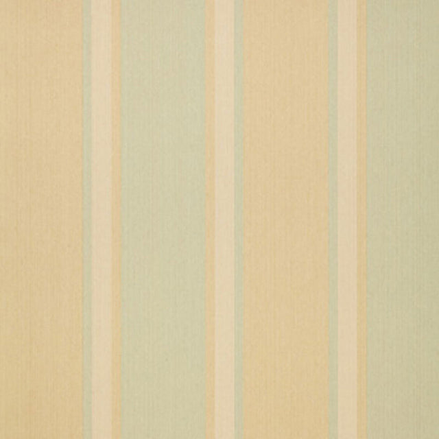 Lucera Stripe wallpaper in aqua and beige, featuring wide and narrow vertical stripes for a classic, elegant look.