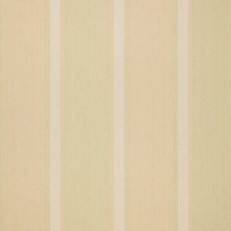 Lucera Stripe Lemon Lime wallpaper with vertical stripes in soft yellow and green by Schumacher