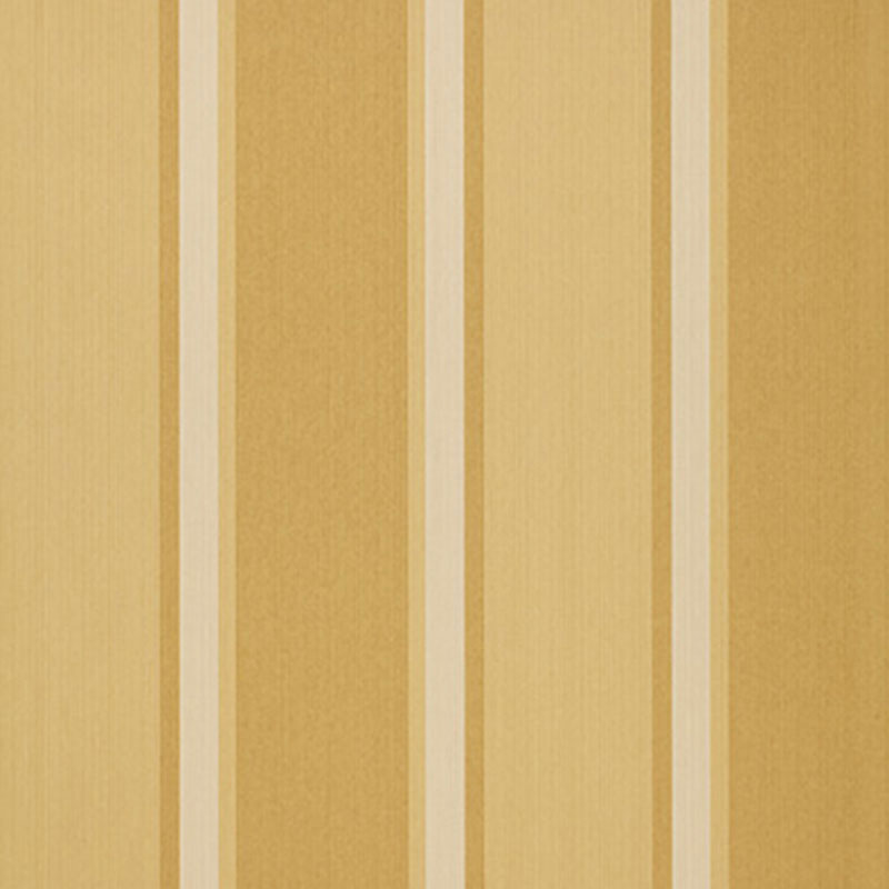 Lucera Stripe wallpaper in Camel by Schumacher. Classic striped wallcovering in warm camel tones.