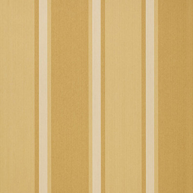 Lucera Stripe wallpaper in Camel by Schumacher. Classic striped wallcovering in warm camel tones.