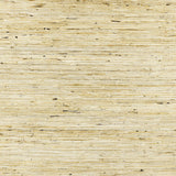 Close-up of Schumacher Sonota Arrowroot Oatmeal grasscloth wallcovering with natural woven texture