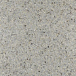Close-up and detail view of Schumacher Kyoko Mica silver wallcovering with natural mica texture