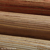 Nami Rushcloth Cork by Schumacher Natural Textured Wallcovering – Schumacher 5002860