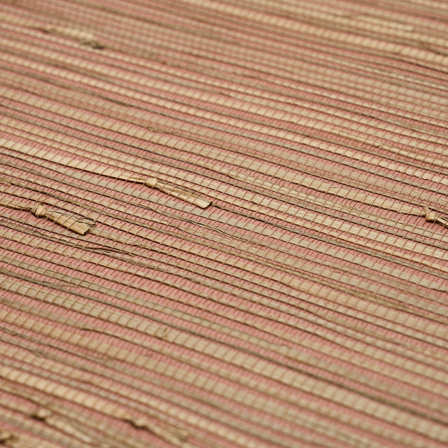 NAMI RUSHCLOTH Woodrose Natural Textured Wallcovering – Schumacher 5002861