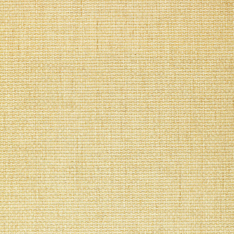 Goza Weave Wheat natural textured basketweave wallpaper by Schumacher