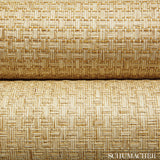 Goza Weave Beige Basketweave Grasscloth Wallpaper – Schumacher 5002991