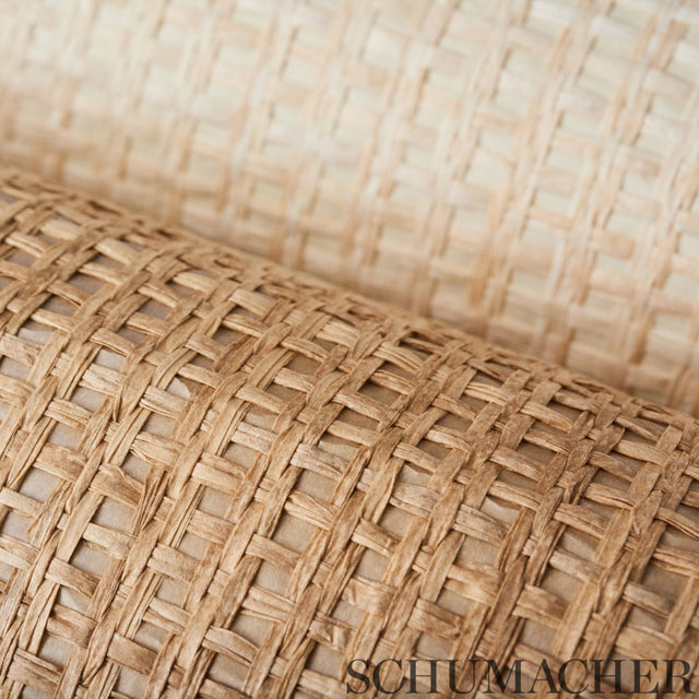 Karami Weave Rice by Schumacher Woven Textured Wallpaper – Quiet Beauty Collection 5003010