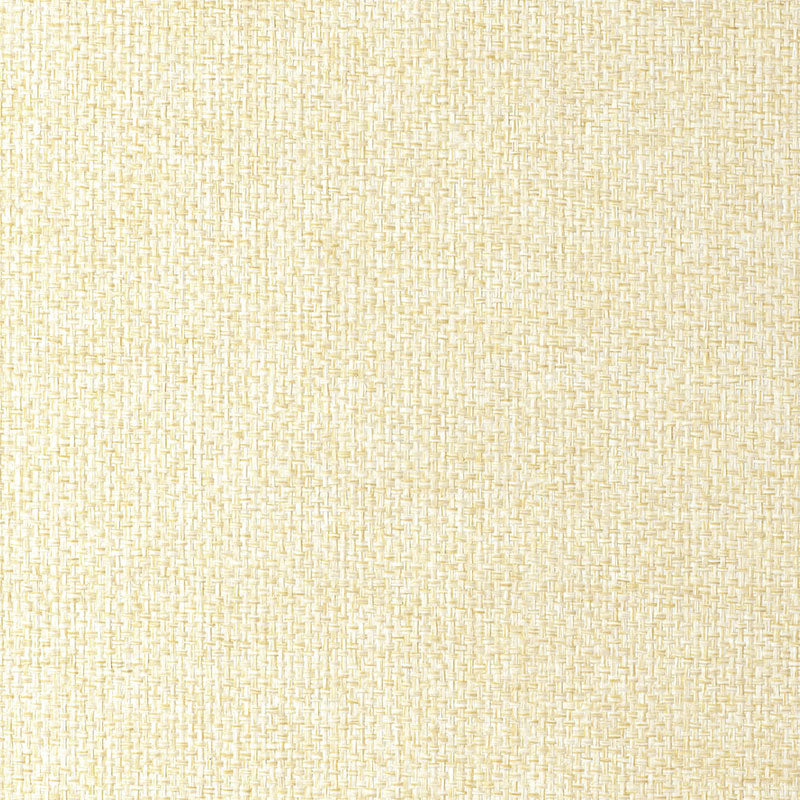 YUKI WEAVE wallpaper in Sand by Schumacher, natural woven texture wallcovering