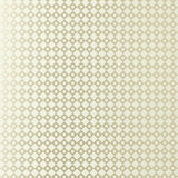 Shake It Up Frosted Metallic geometric wallpaper by Schumacher, featuring a metallic cross pattern on a light background.