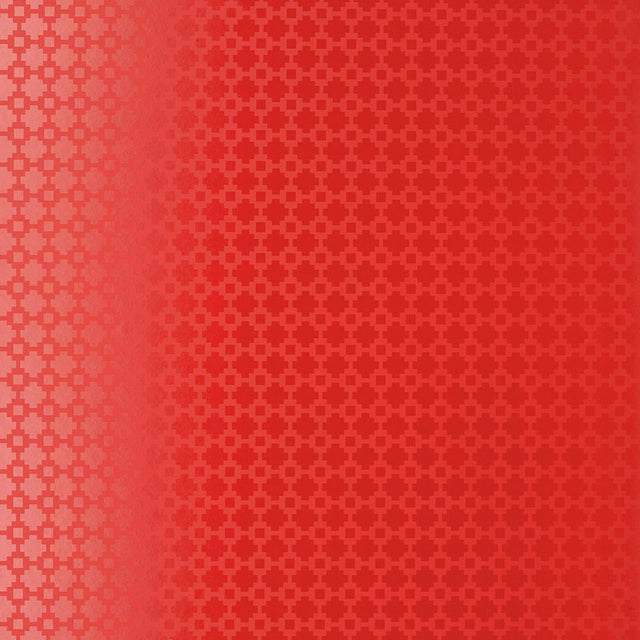 Shake It Up lacquer gloss geometric red wallpaper by Schumacher