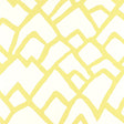 Zimba Soft Chartreuse wallpaper by Schumacher features a bold, graphic abstract pattern in yellow and white.
