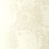Schumacher Fireworks wallpaper in White Opal, featuring an abstract burst pattern reminiscent of fireworks.