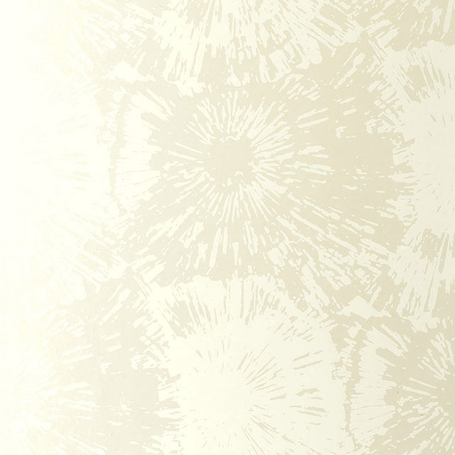 Schumacher Fireworks wallpaper in White Opal, featuring an abstract burst pattern reminiscent of fireworks.