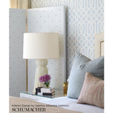 Imperial Trellis Soft Aqua by Kelly Wearstler Schumacher Wallpaper – Schumacher 5003363