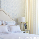 Imperial Trellis Soft Aqua by Kelly Wearstler Schumacher Wallpaper – Schumacher 5003363