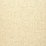 Oatmeal scroll pattern handcrafted wallpaper from Schumacher Atelier collection