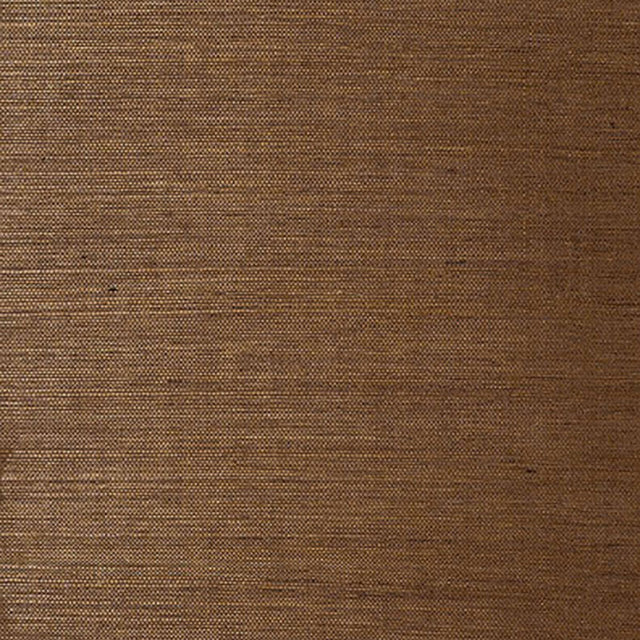 Linyi Ground Chestnut wallcovering by Schumacher - close-up texture view