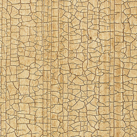 Masaccio Ground wallpaper in Bisque by Schumacher features a hand-screened, crackled texture design in a neutral palette.