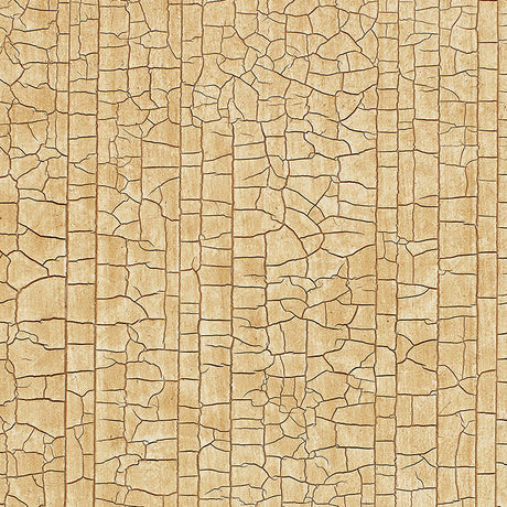 Masaccio Ground in Camel by Schumacher features a hand-screened, crackled texture wallcovering in a warm neutral colorway.