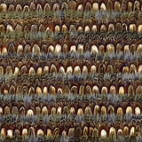 Montauk Topaz by Schumacher - Small-scale feather stripe luxury wallcovering panel