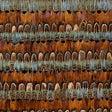 Katmai Mineral by Schumacher - Luxe hand-applied feather stripe wallcovering panel in rich brown and mineral tones