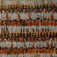 Wildwood Jewel by Schumacher - Luxurious hand-applied feather wallcovering panel in rich jewel tones