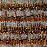 Wildwood Jewel by Schumacher - Luxurious hand-applied feather wallcovering panel in rich jewel tones