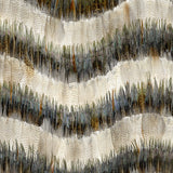Belle Isle wallcovering in Birch by Schumacher, featuring a luxurious hand-applied feather stripe pattern with iridescent shimmer.