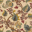 Fox Hollow wallpaper in Document Natural by Schumacher, a classic botanical print with painterly leaves and branches on a neutral background.