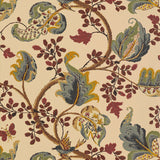 Fox Hollow wallpaper in Document Natural by Schumacher, a classic botanical print with painterly leaves and branches on a neutral background.